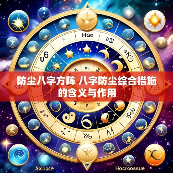 防尘八字方阵 八字防尘综合措施的含义与作用