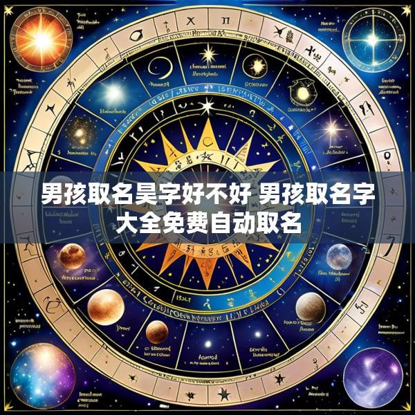 男孩取名昊字好不好 男孩取名字大全免费自动取名