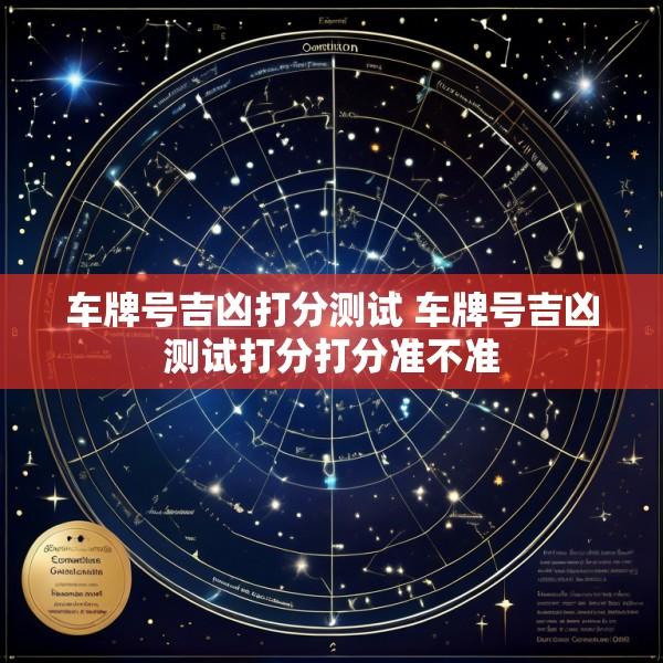 车牌号吉凶打分测试 车牌号吉凶测试打分打分准不准