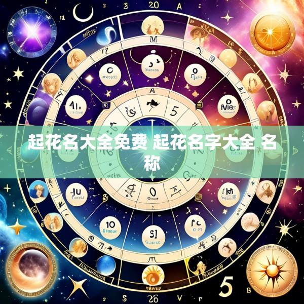 起花名大全免费 起花名字大全 名称