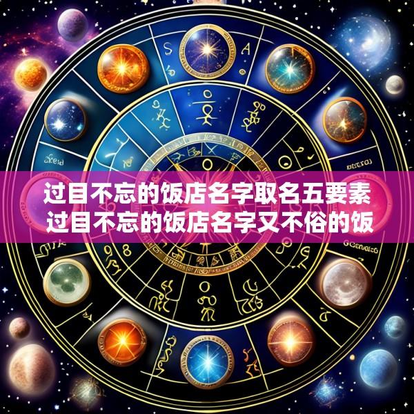 过目不忘的饭店名字取名五要素 过目不忘的饭店名字又不俗的饭店名