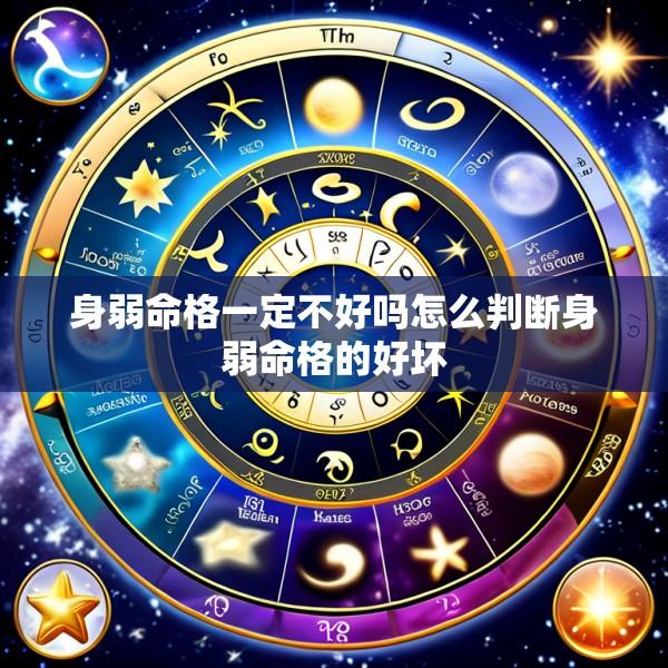 身弱命格一定不好吗怎么判断身弱命格的好坏