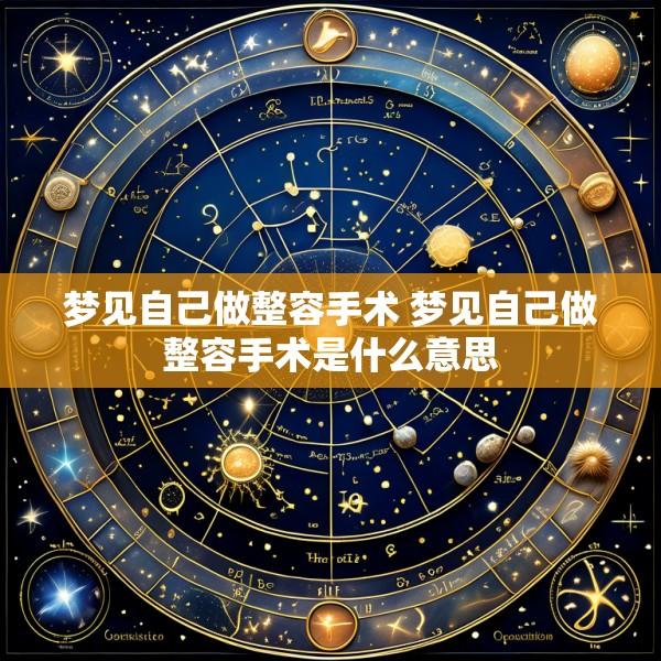 梦见自己做整容手术 梦见自己做整容手术是什么意思
