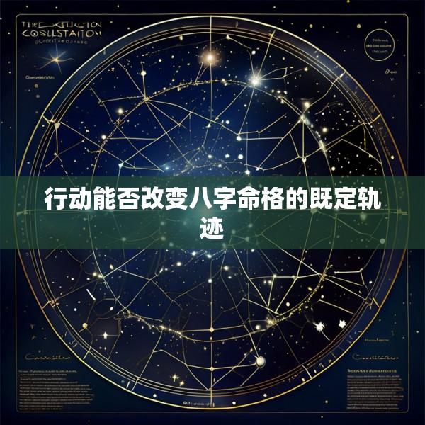 行动能否改变八字命格的既定轨迹
