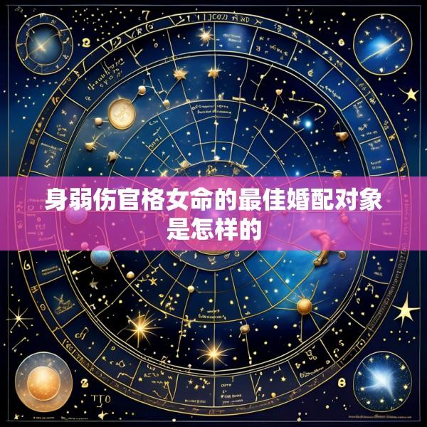身弱伤官格女命的最佳婚配对象是怎样的