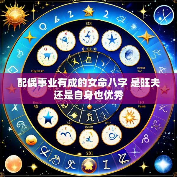 配偶事业有成的女命八字 是旺夫还是自身也优秀