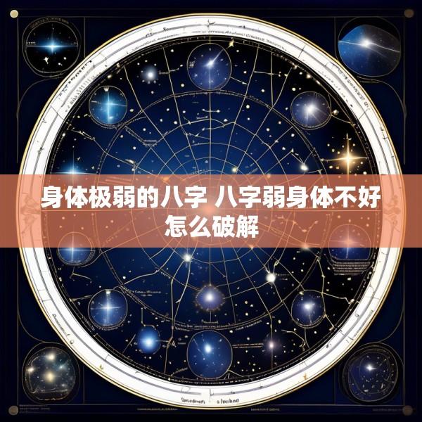 身体极弱的八字 八字弱身体不好怎么破解