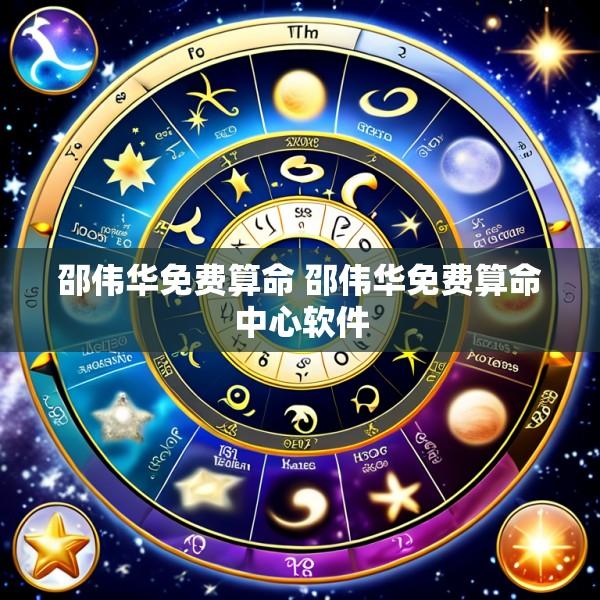 邵伟华免费算命 邵伟华免费算命中心软件