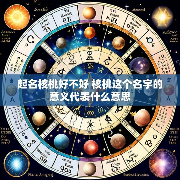 起名核桃好不好 核桃这个名字的意义代表什么意思