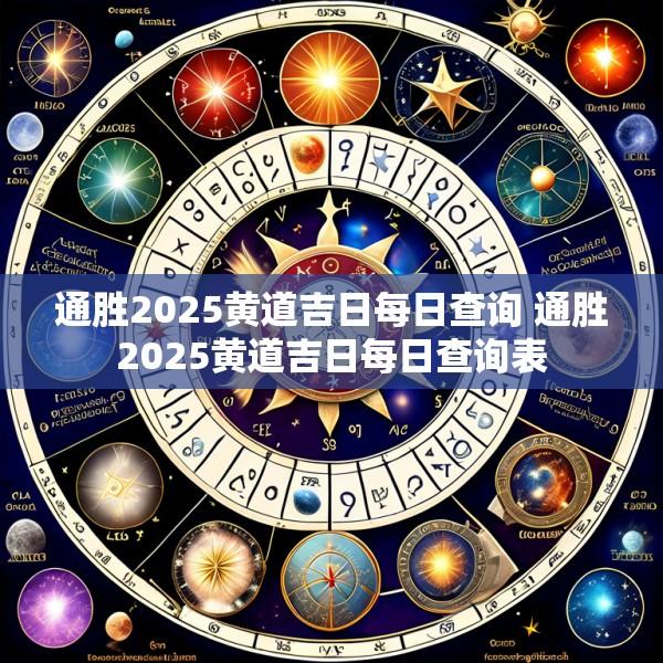 通胜2025黄道吉日每日查询 通胜2025黄道吉日每日查询表
