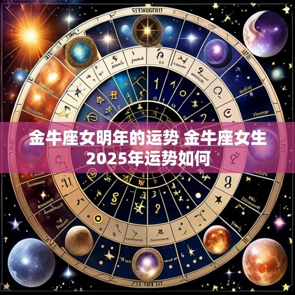 金牛座女明年的运势 金牛座女生2025年运势如何