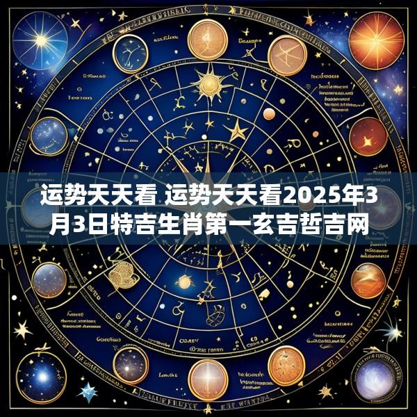 运势天天看 运势天天看2025年3月3日特吉生肖第一玄吉哲吉网