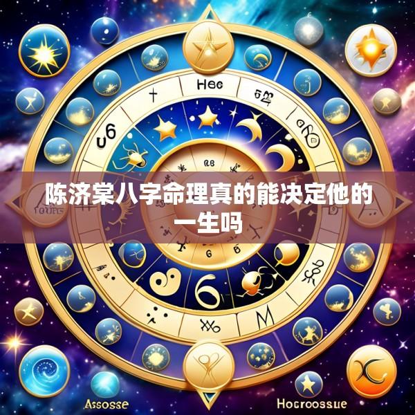 陈济棠八字命理真的能决定他的一生吗