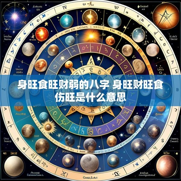 身旺食旺财弱的八字 身旺财旺食伤旺是什么意思