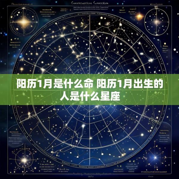 阳历1月是什么命 阳历1月出生的人是什么星座