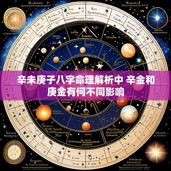 辛未庚子八字命理解析中 辛金和庚金有何不同影响