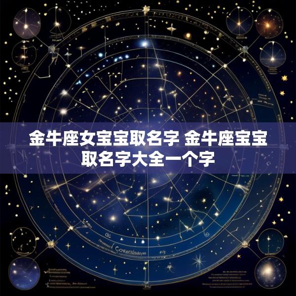 金牛座女宝宝取名字 金牛座宝宝取名字大全一个字