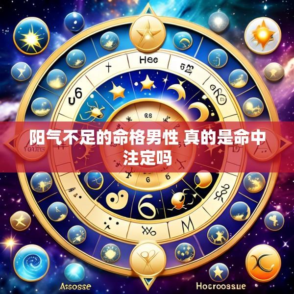 阳气不足的命格男性 真的是命中注定吗