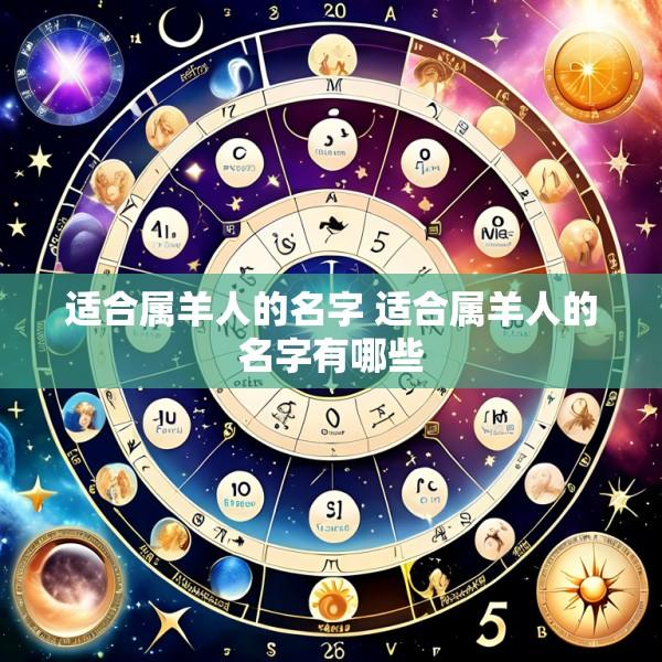 适合属羊人的名字 适合属羊人的名字有哪些