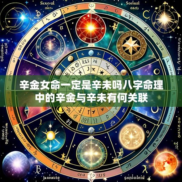 辛金女命一定是辛未吗八字命理中的辛金与辛未有何关联