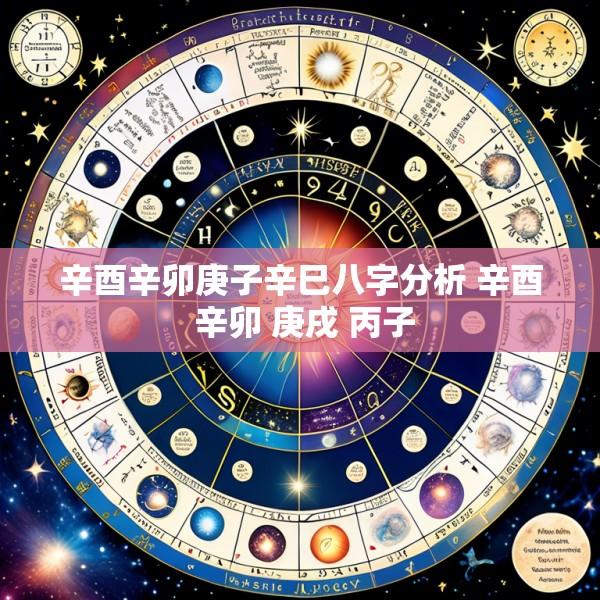 辛酉辛卯庚子辛巳八字分析 辛酉 辛卯 庚戌 丙子