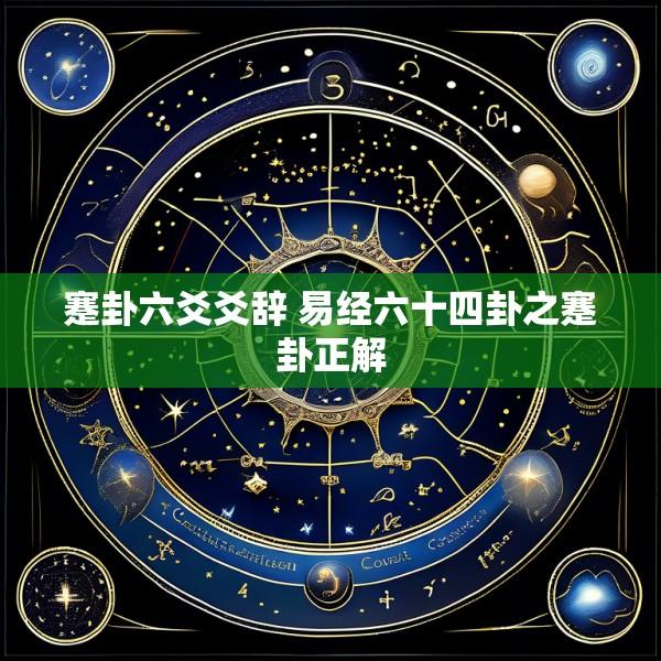 蹇卦六爻爻辞 易经六十四卦之蹇卦正解