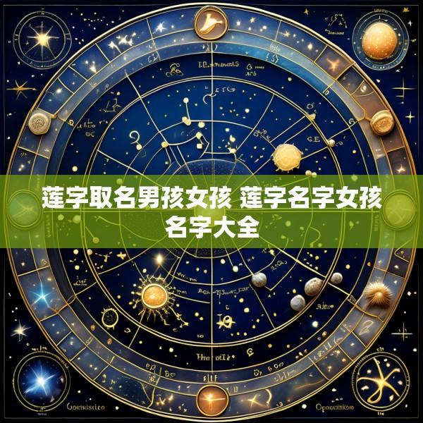 莲字取名男孩女孩 莲字名字女孩名字大全