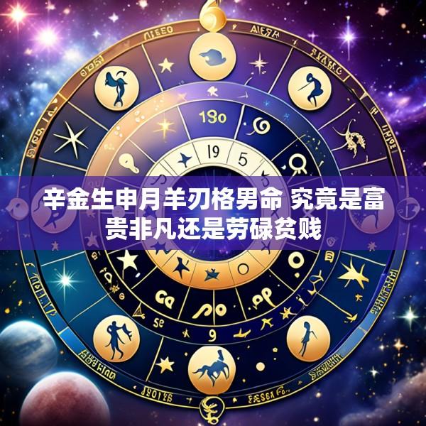 辛金生申月羊刃格男命 究竟是富贵非凡还是劳碌贫贱