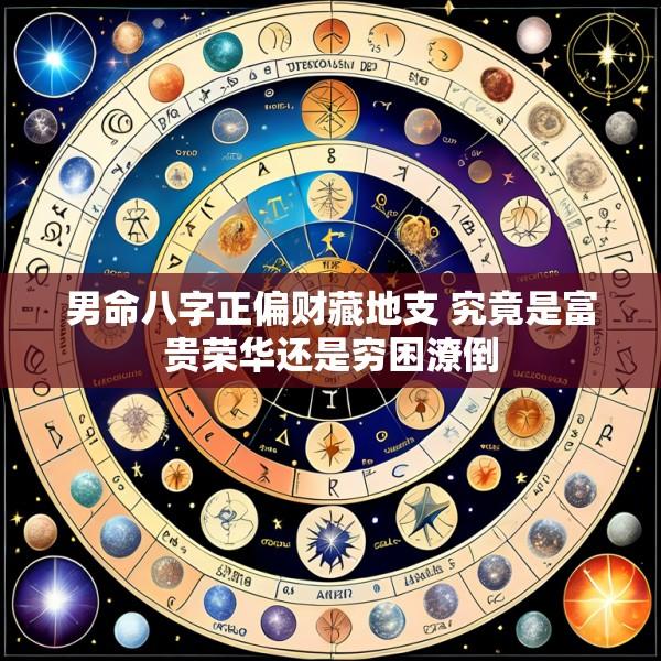 男命八字正偏财藏地支 究竟是富贵荣华还是穷困潦倒