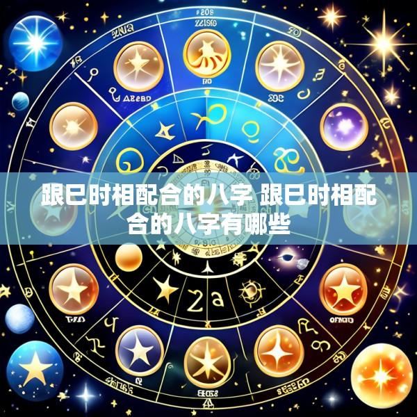 跟巳时相配合的八字 跟巳时相配合的八字有哪些
