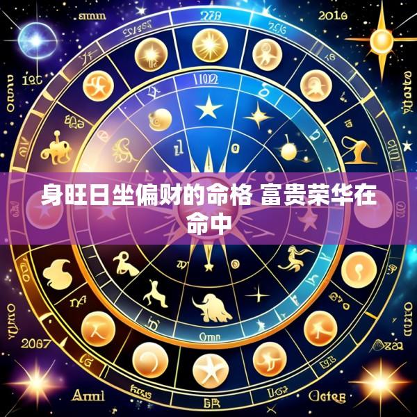 身旺日坐偏财的命格 富贵荣华在命中
