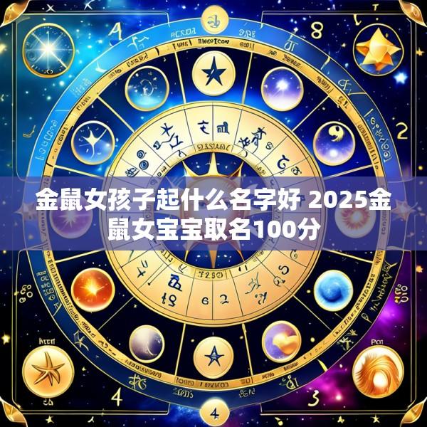 金鼠女孩子起什么名字好 2025金鼠女宝宝取名100分
