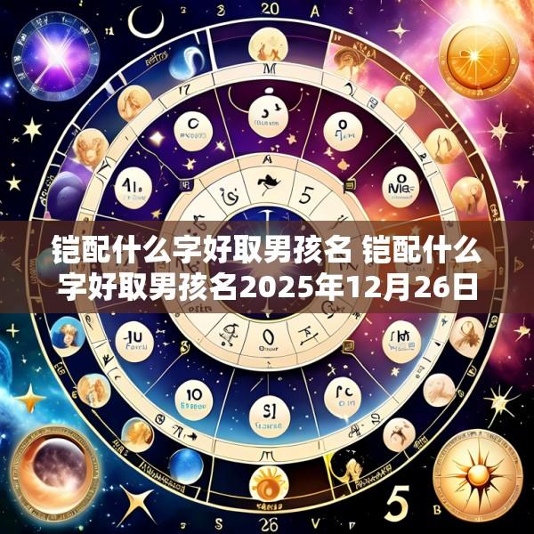 铠配什么字好取男孩名 铠配什么字好取男孩名2025年12月26日出生