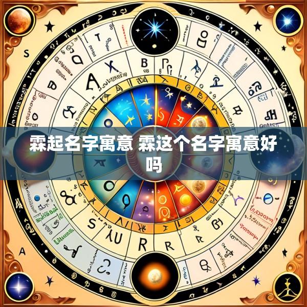 霖起名字寓意 霖这个名字寓意好吗