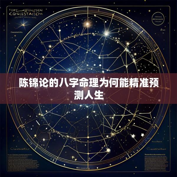 陈锦论的八字命理为何能精准预测人生