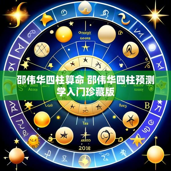 邵伟华四柱算命 邵伟华四柱预测学入门珍藏版