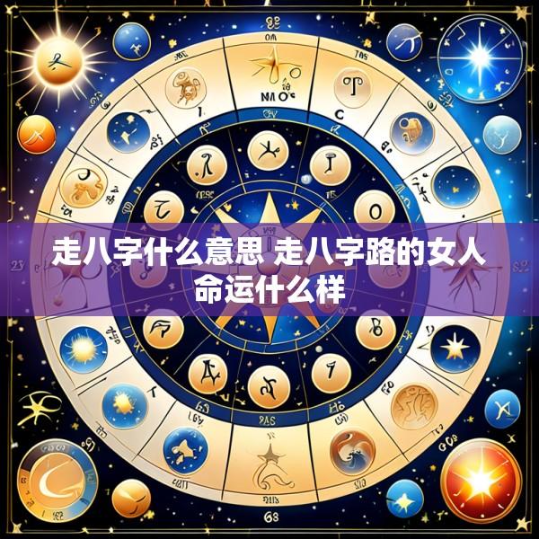 走八字什么意思 走八字路的女人命运什么样