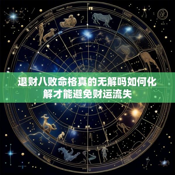 退财八败命格真的无解吗如何化解才能避免财运流失