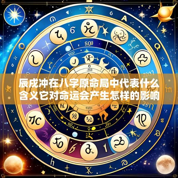辰戌冲在八字原命局中代表什么含义它对命运会产生怎样的影响