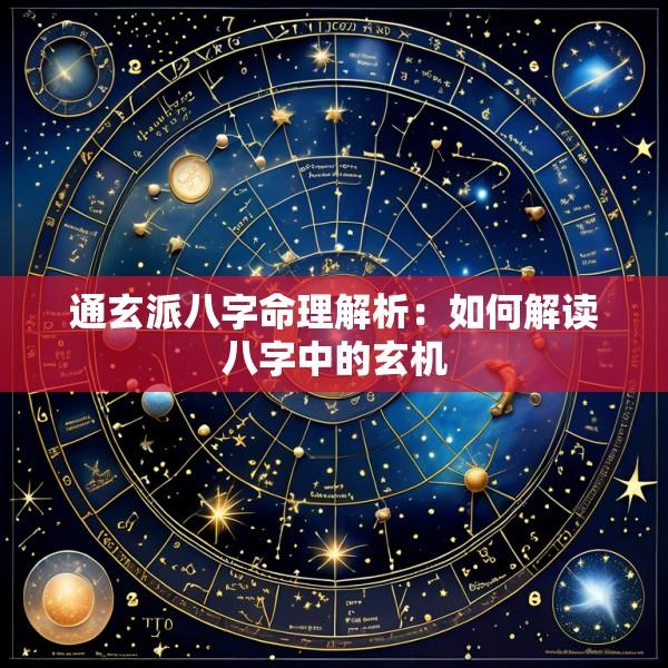 通玄派八字命理解析：如何解读八字中的玄机