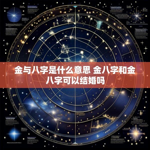 金与八字是什么意思 金八字和金八字可以结婚吗