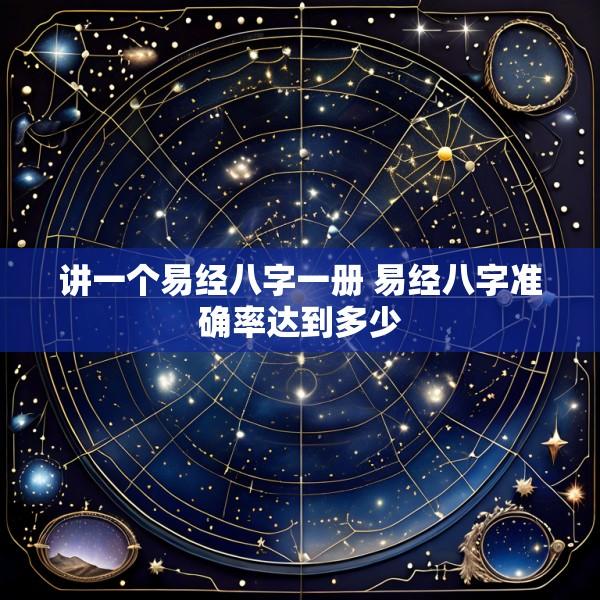 讲一个易经八字一册 易经八字准确率达到多少