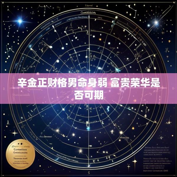 辛金正财格男命身弱 富贵荣华是否可期