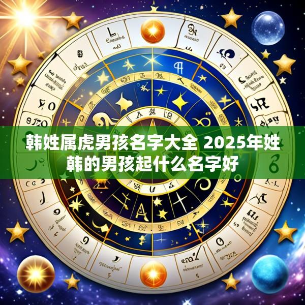 韩姓属虎男孩名字大全 2025年姓韩的男孩起什么名字好
