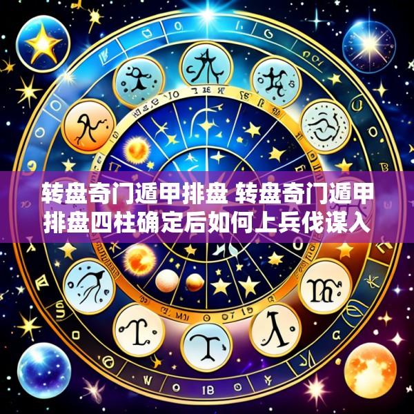 转盘奇门遁甲排盘 转盘奇门遁甲排盘四柱确定后如何上兵伐谋入九宫格中