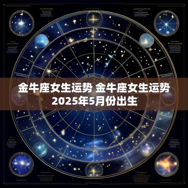 金牛座女生运势 金牛座女生运势2025年5月份出生
