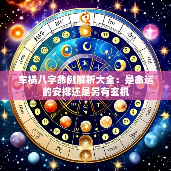 车祸八字命例解析大全：是命运的安排还是另有玄机