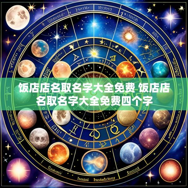 饭店店名取名字大全免费 饭店店名取名字大全免费四个字