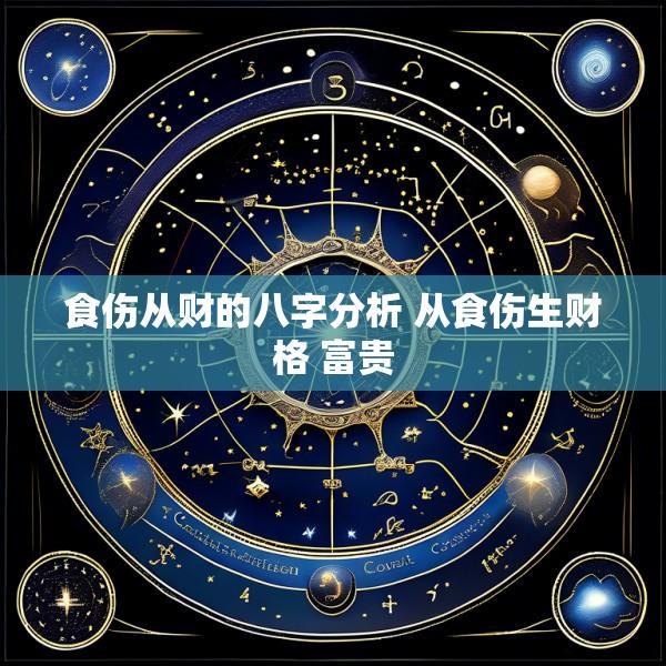 食伤从财的八字分析 从食伤生财格 富贵