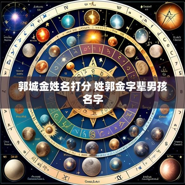郭城金姓名打分 姓郭金字辈男孩名字